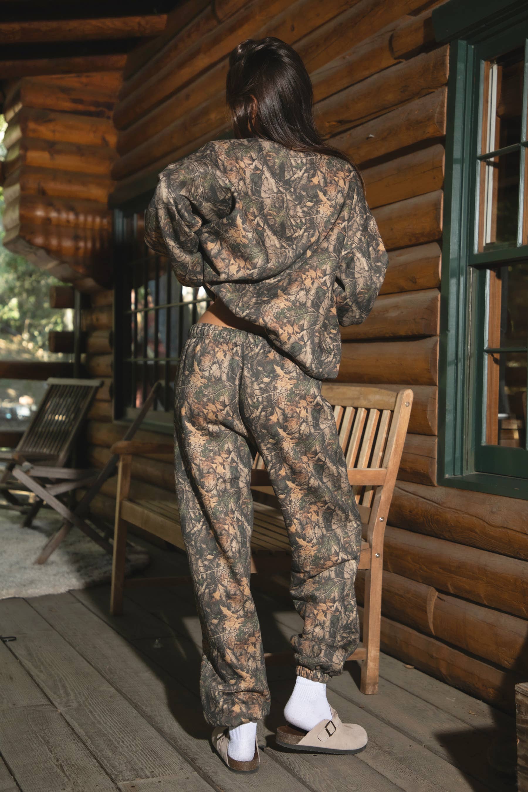 Dark Woodland Camo Lounge Fleece Sweatpants Joggers