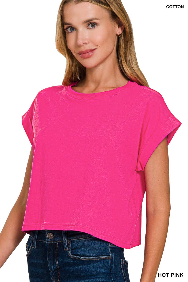 Cotton Short Sleeve Tee - Zenana
