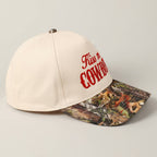 Kiss Me Cowboy Embroidery Two-Tone Cap