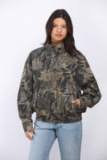 Camo Oversized Bomber Jacket