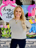 Ribbed Knit Pullover
