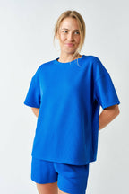 Luxe Sand Wash Rib Classic Tee Set