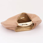 Metallic Top Handle Hobo Bag