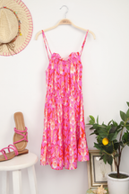Multi Color Printed Summer Mini Dress