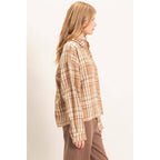 Plaid Button-Up Shirt
