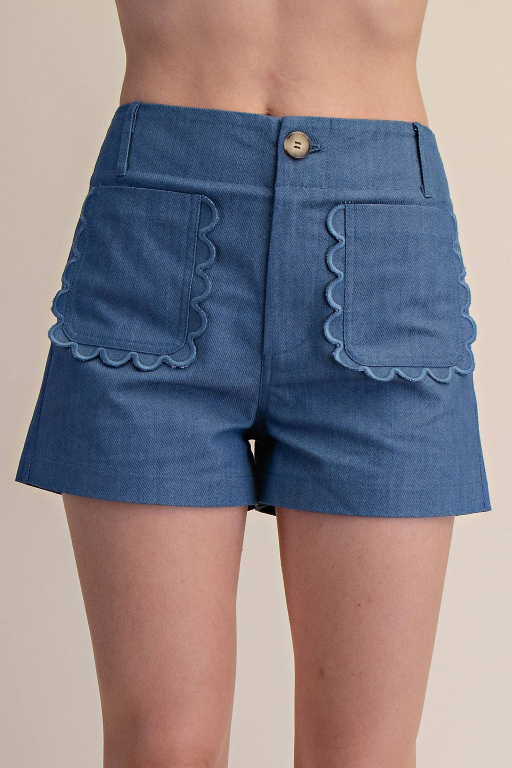 Colette Shorts Scallop Detail Pocket