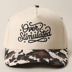 Over Stimulated Embroidered Two-Tone Trucker Hat