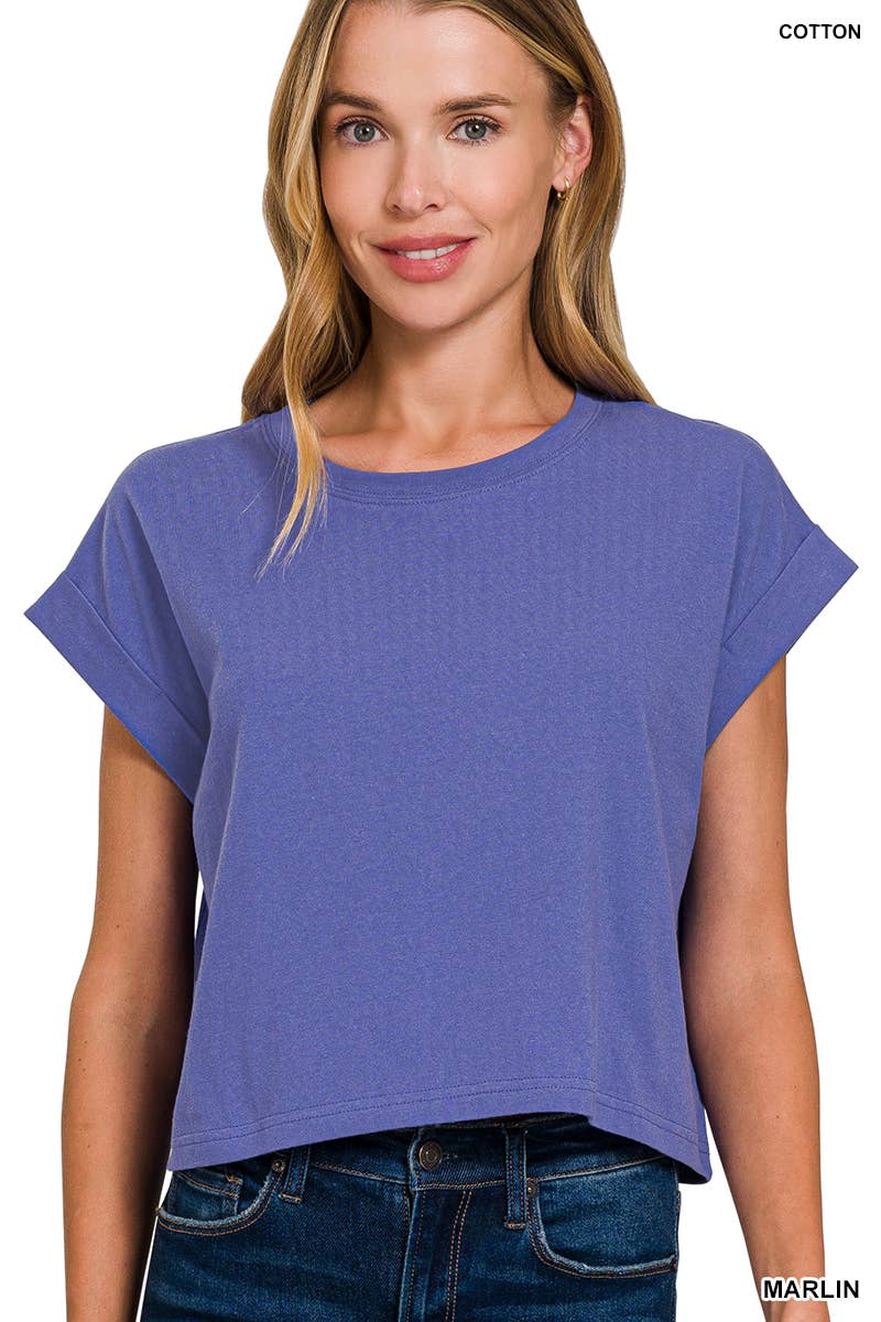 Cotton Short Sleeve Tee - Zenana