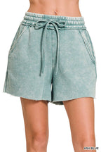 Elastic Waistband Dolphin Shorts