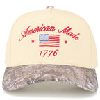 C.C AMERICAN MADE 1776 Letter on Two Tone Trucker Hat