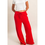 Brushed Waffle Drawstring Pants