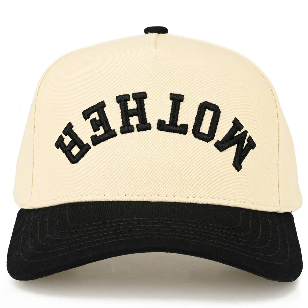 C.C MOTHER Letter Embroidered on Two Tone Trucker Hat