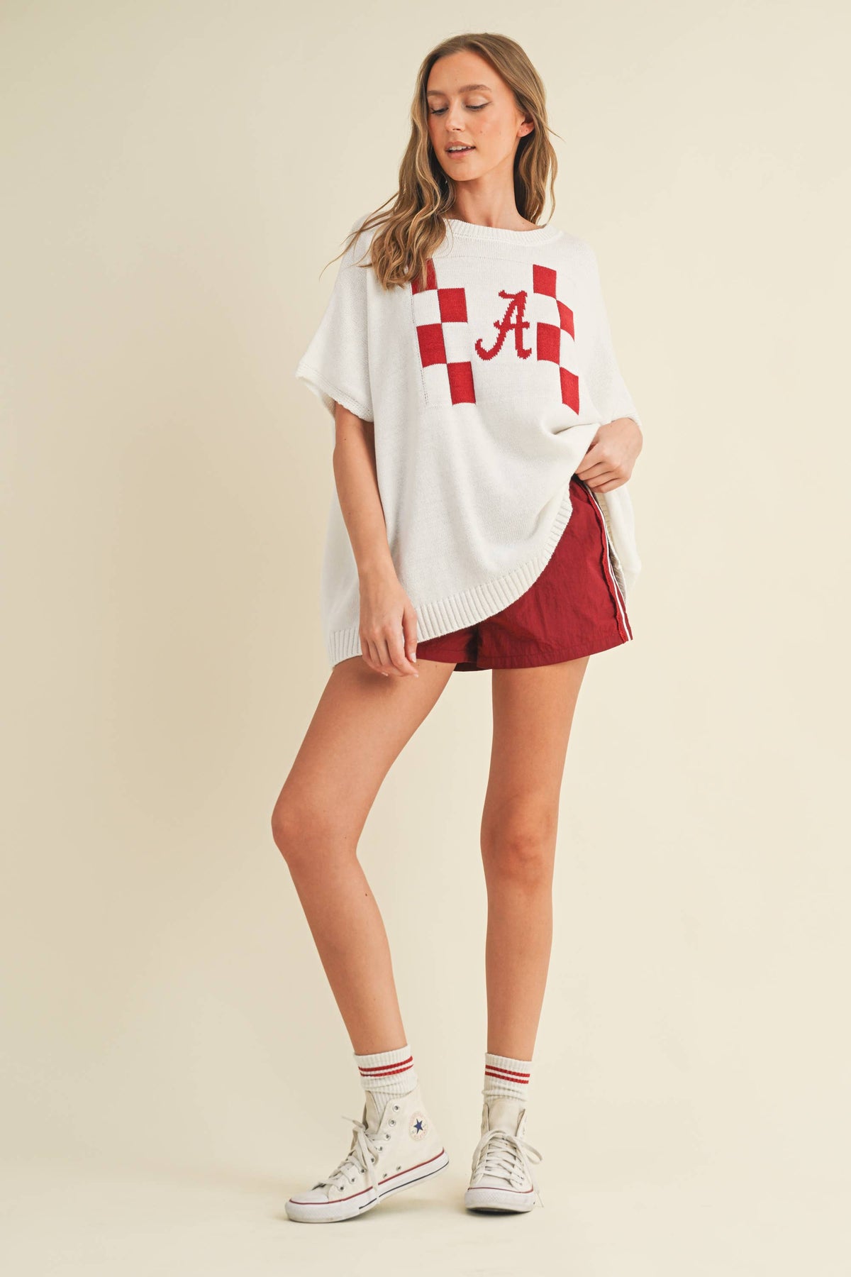 CP18000 - SIDE LACE TRIM GAME DAY SHORTS