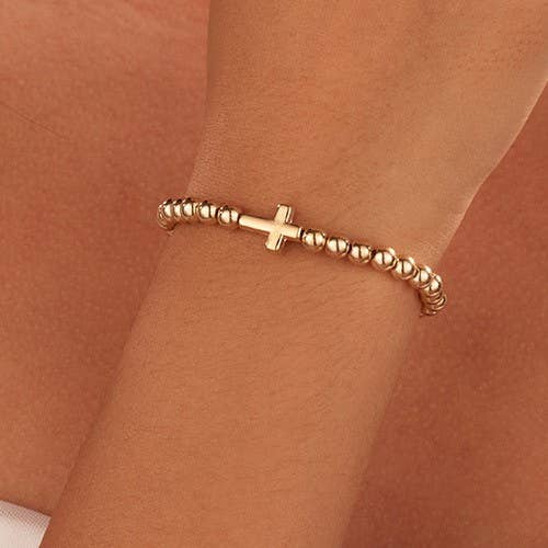 CROSS BALL CHAIN BRACELET | 40B5239