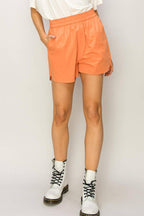 Poplin High Waist Shorts