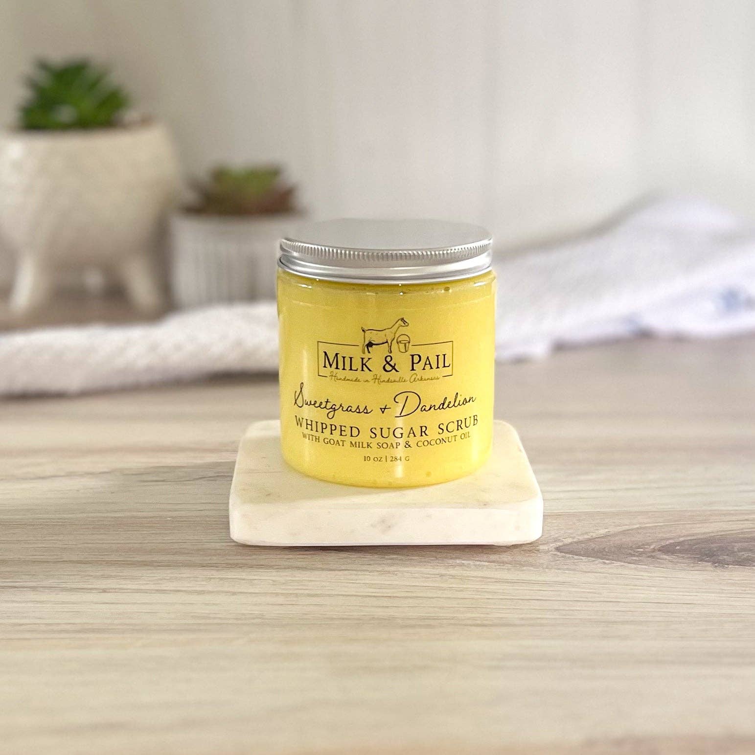 Sweetgrass and Dandelion Whipped Sugar Scrub