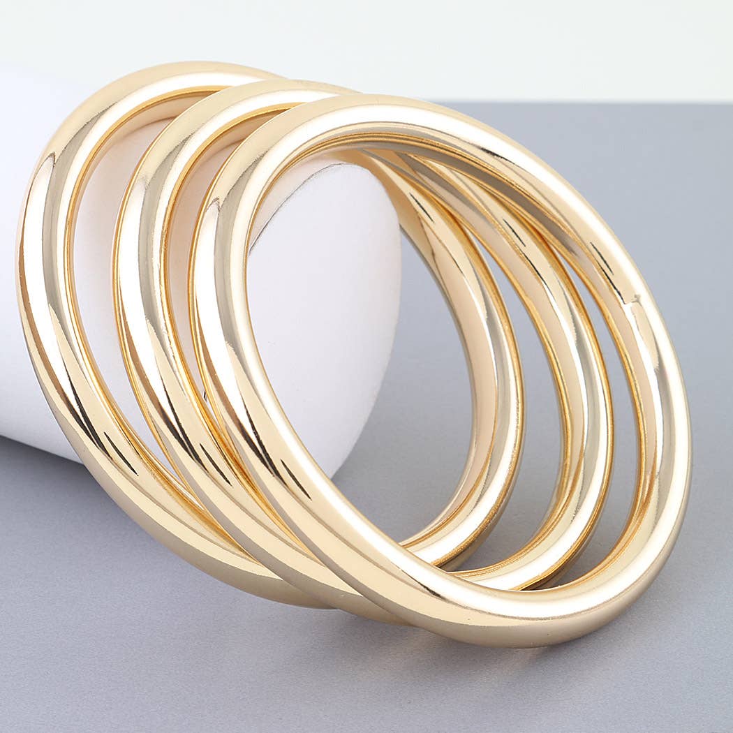 Multi Polished Bangle Bracelet
