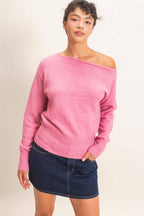 Off The Shoulder Sweater Top