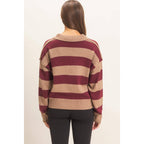 Rugby Stripe Polo Sweater