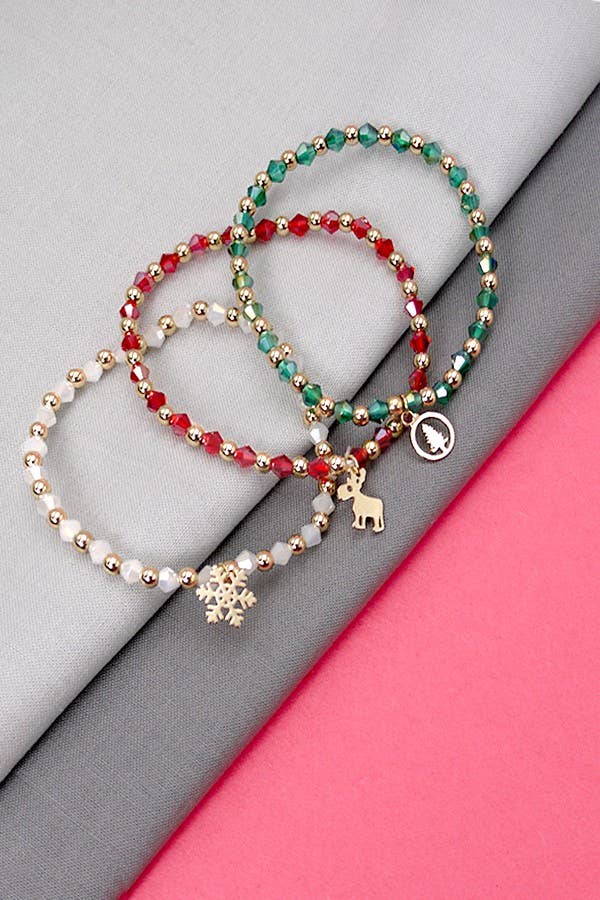 Christmas Bracelet Trio