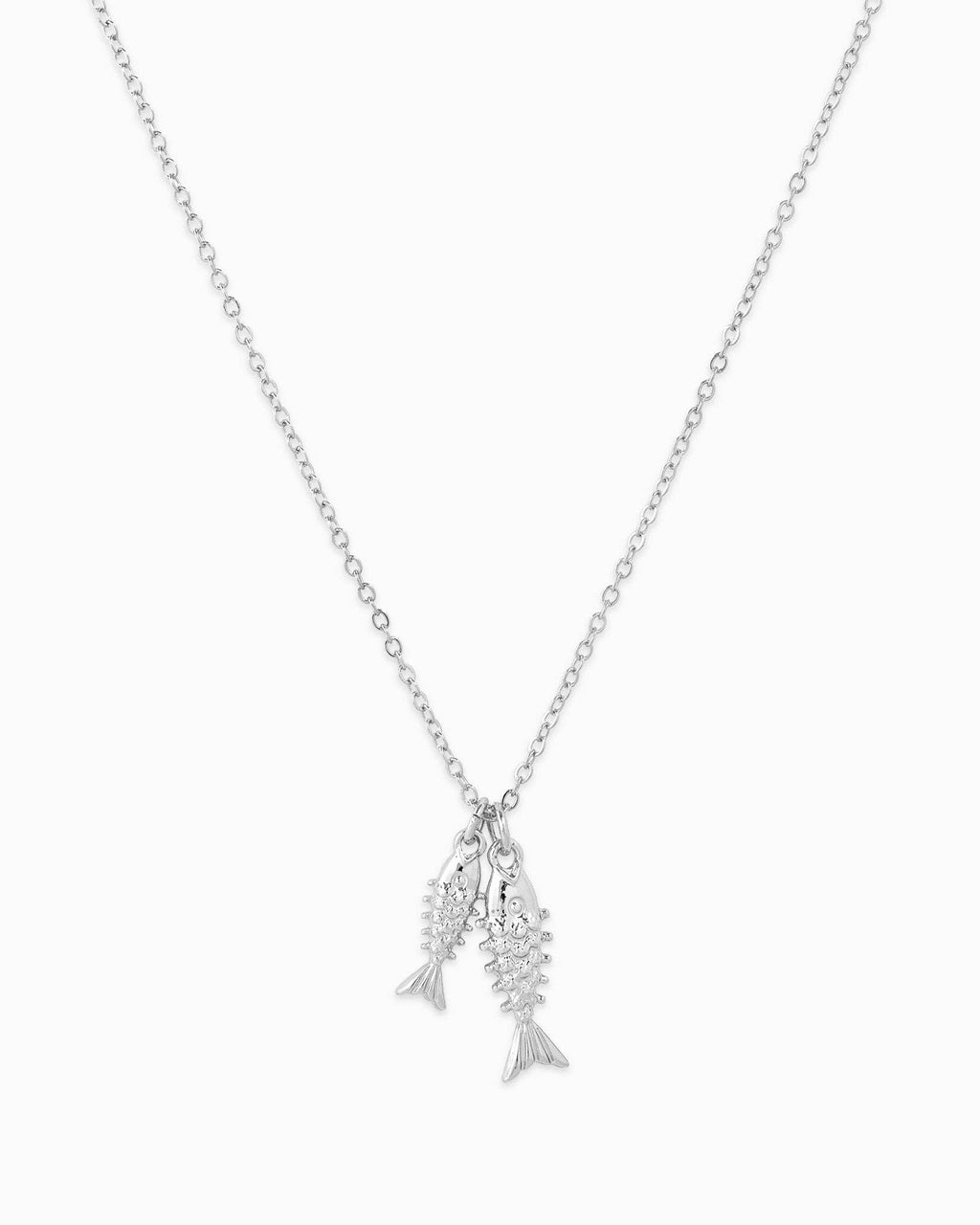 Double Sea Life Sardine Necklace