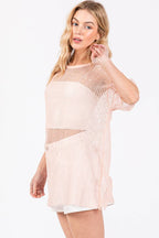 SPARKLE FISHNET TOP