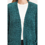 Patch Pocket Chenille Cardigan