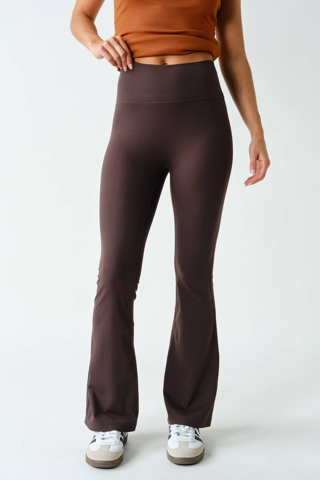 Venice Seamless-Front Flare Pants