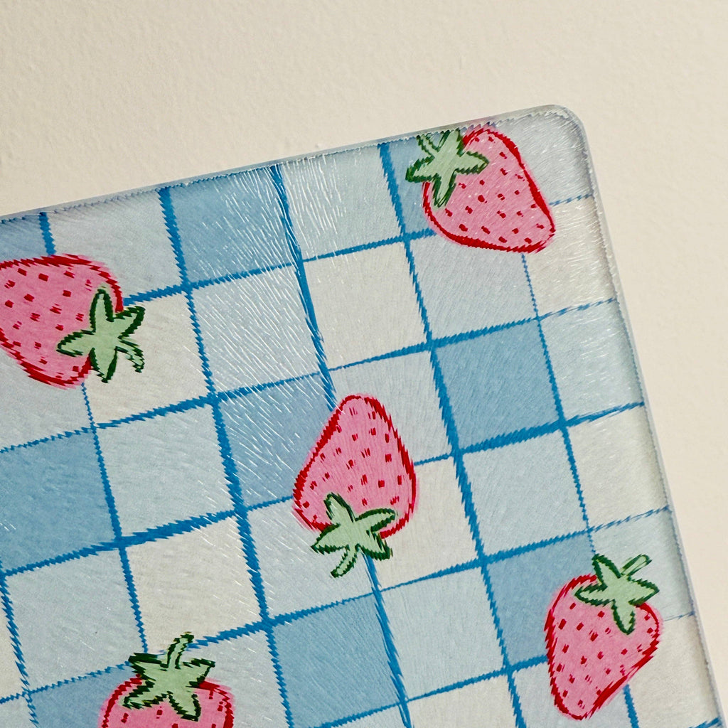Strawberry Glass Cutting Board
