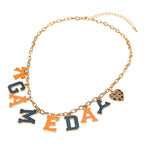 GAME DAY Letter Charm Station Necklace