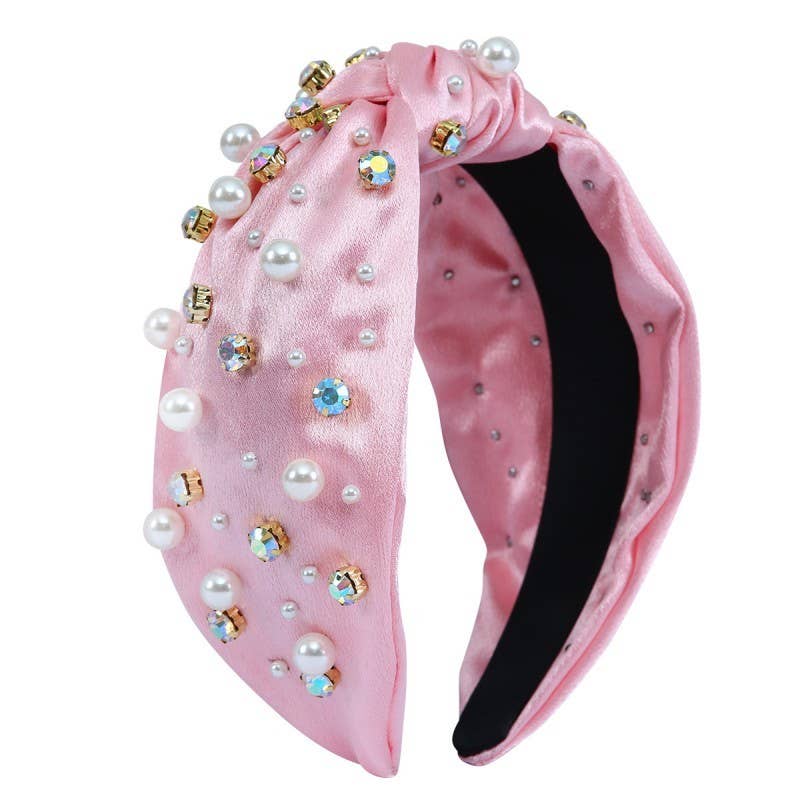 CHRISTMAS RHINESTONE PEARL HEADBAND