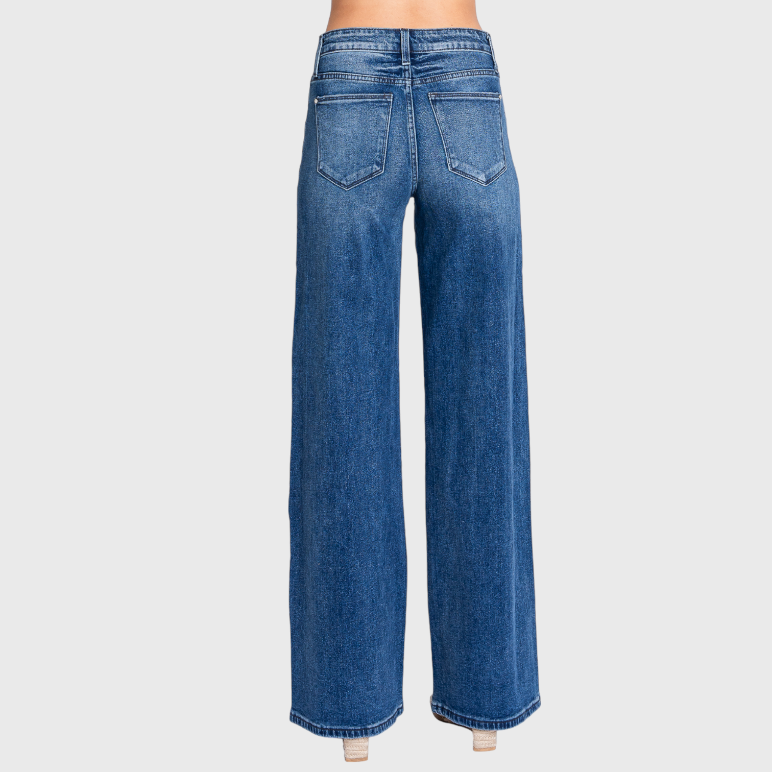 P1058W-DM HIGH RISE COMFORT STRETCH WIDE LEG JEANS