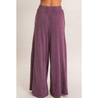 Wide Leg Mineral Wash Pants