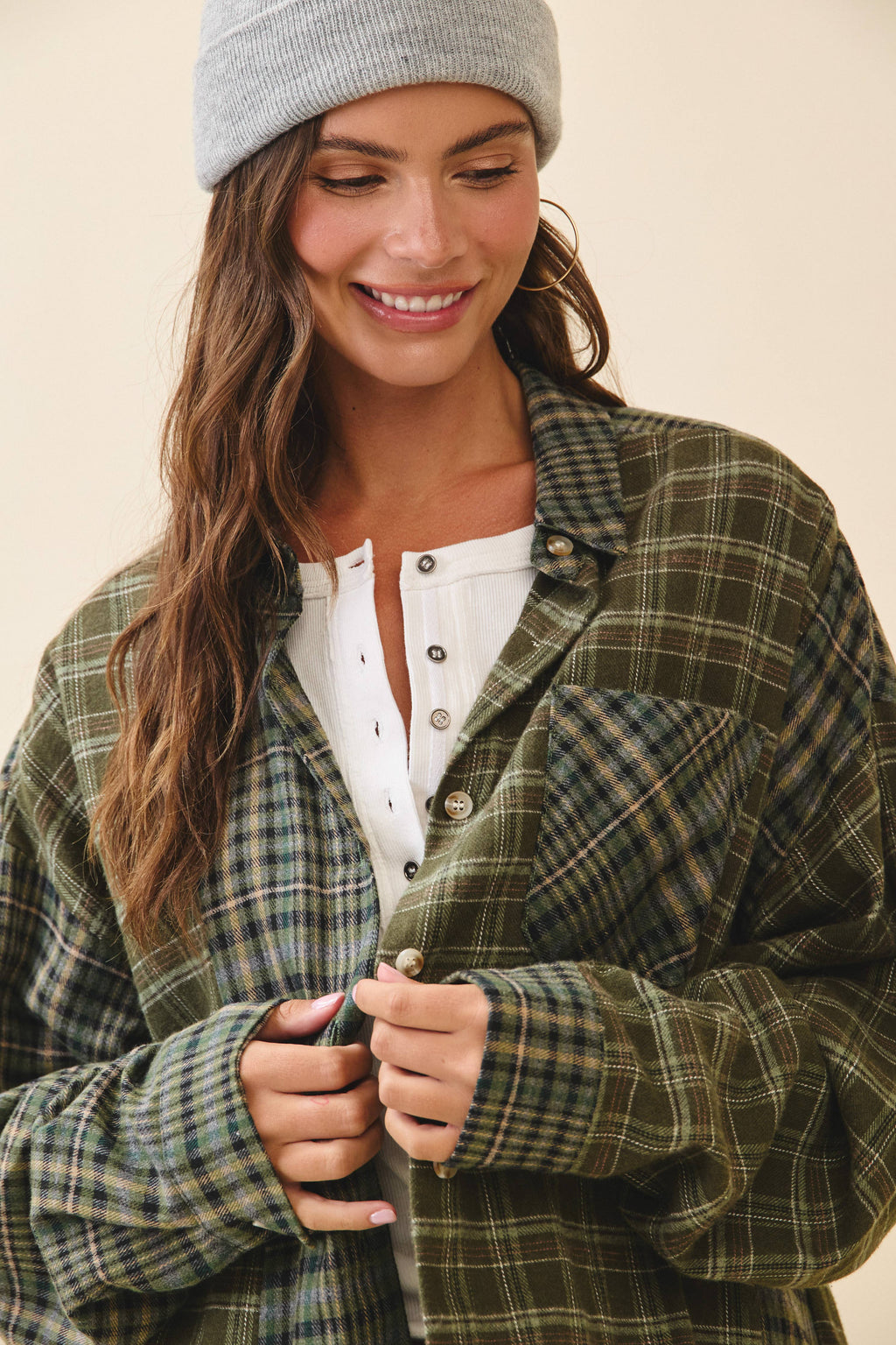 8376EN Kambrie Plaid Flannel Shirt