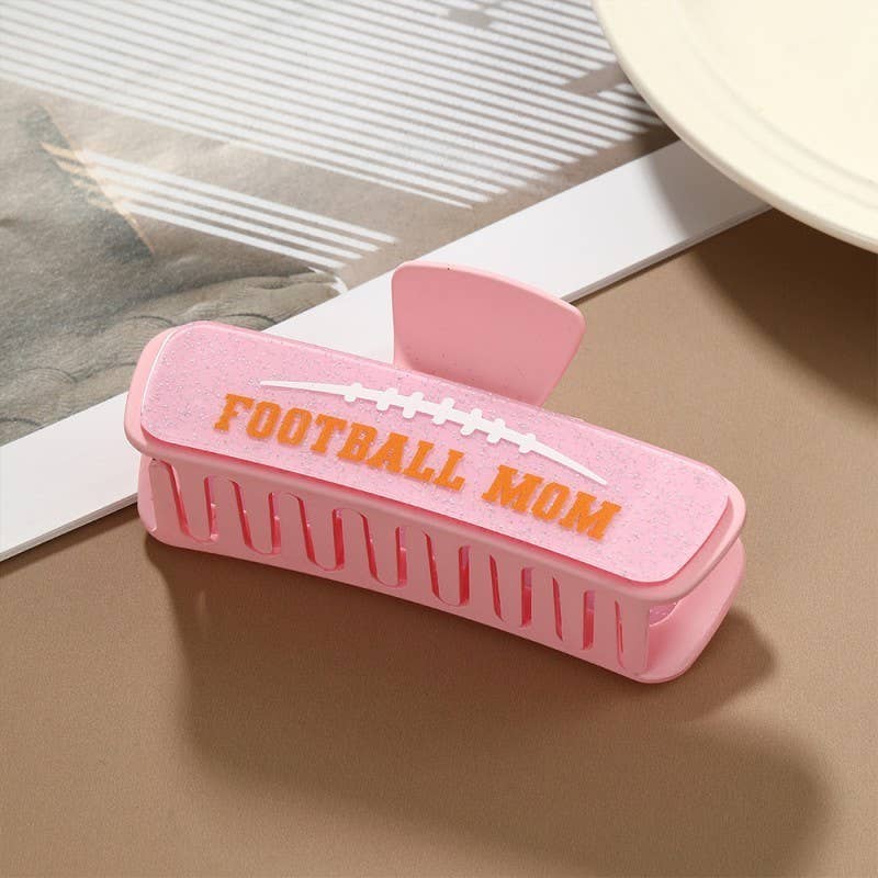 LARGE FOOTBALL MOM HAIR CLAW CLIPS | 40H1136