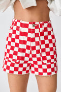 Red Checkered Shorts