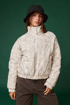 PJ16891-3 - CAMO QUILTED PUFFER JACKET