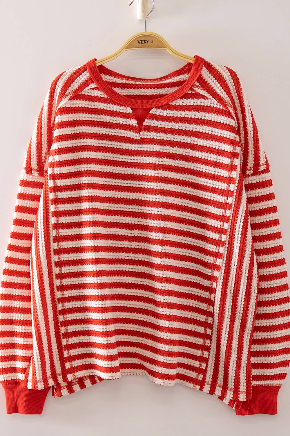 NT12742-Stripe Waffle Top