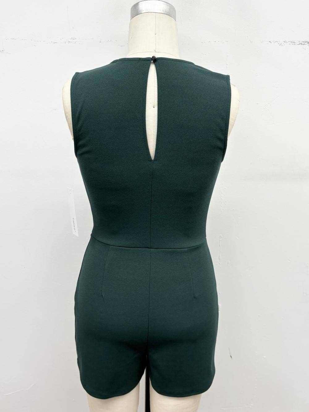 Square Neck Mini Romper Dress