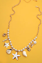 Take Me To The Sea Pearl Charm Necklace