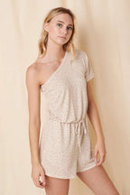 P9628-ANIMAL PRINT ONE SHOULDER ROMPER
