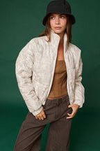 PJ16891-3 - CAMO QUILTED PUFFER JACKET