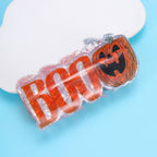 LARGE HALLOWEEN CROSS BOO HAIR CLAW CLIPS | 40H1139