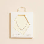 18K Gold Dipped Small Pearl Link Necklace | Timeless 2mm Pearl Link Necklace