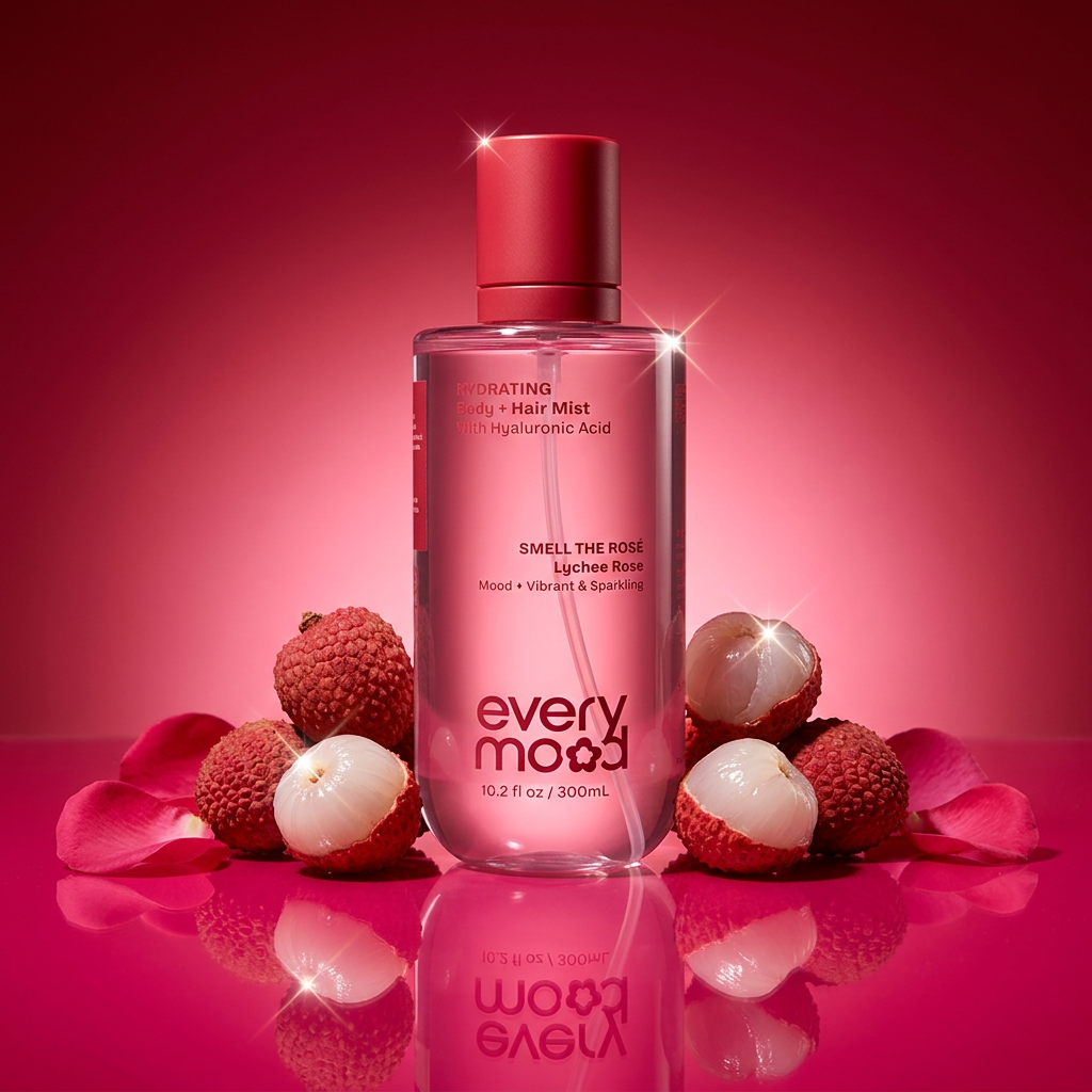 Everymood Hydrating Body & Hair Mist | Smell the Rose