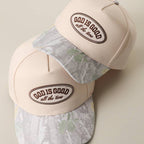 GOD IS GOOD All The Time Patch Camo Brim Baseball Cap