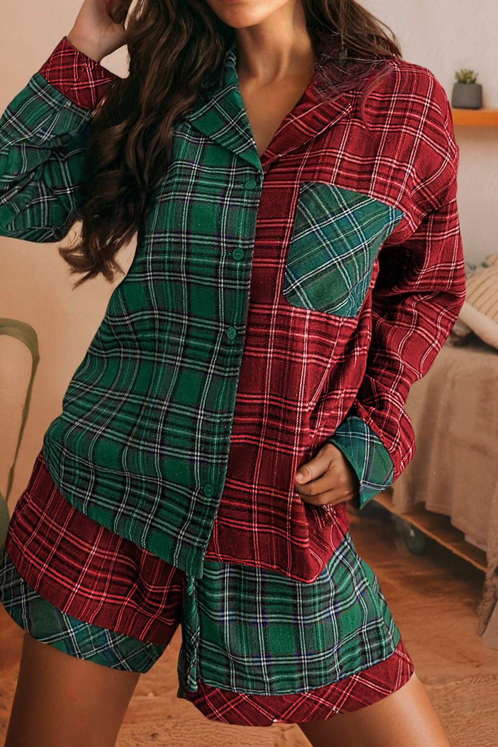 Christmas Morning Plaid PJs