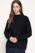 Long Sleeve Funnel Neck Sweater