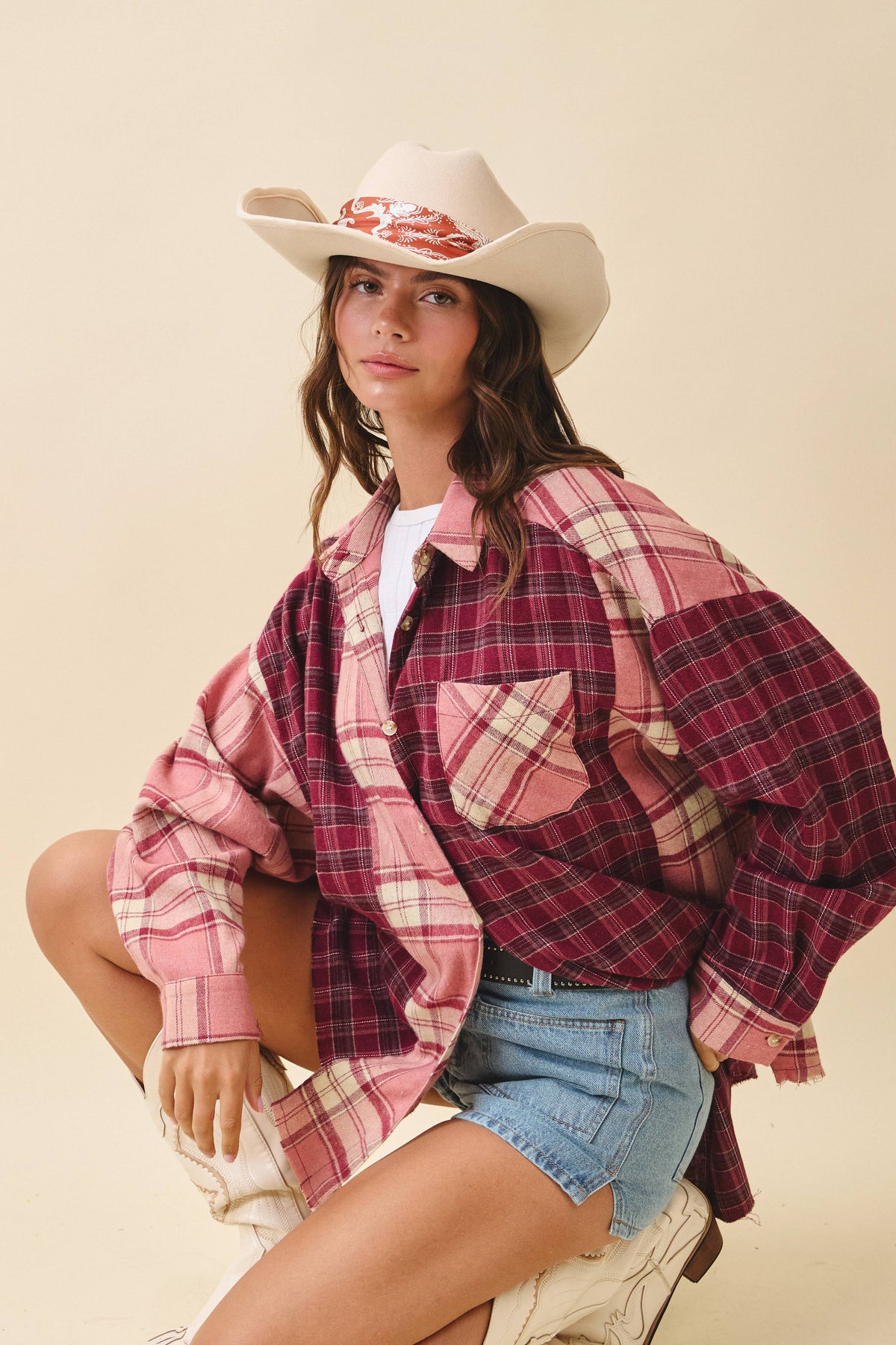 8376EN Kambrie Plaid Flannel Shirt