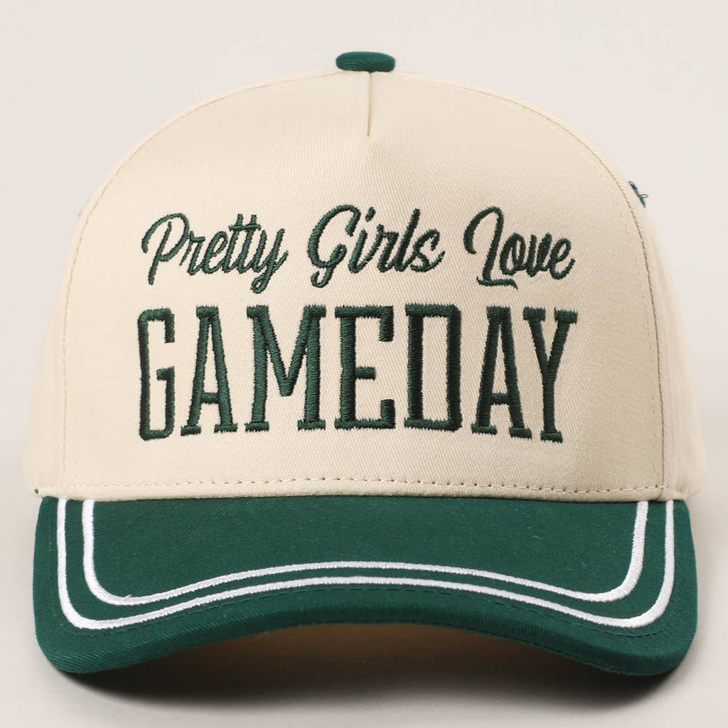 PRETTY GIRLS..Embroidery Double Stitch Trucker Hat
